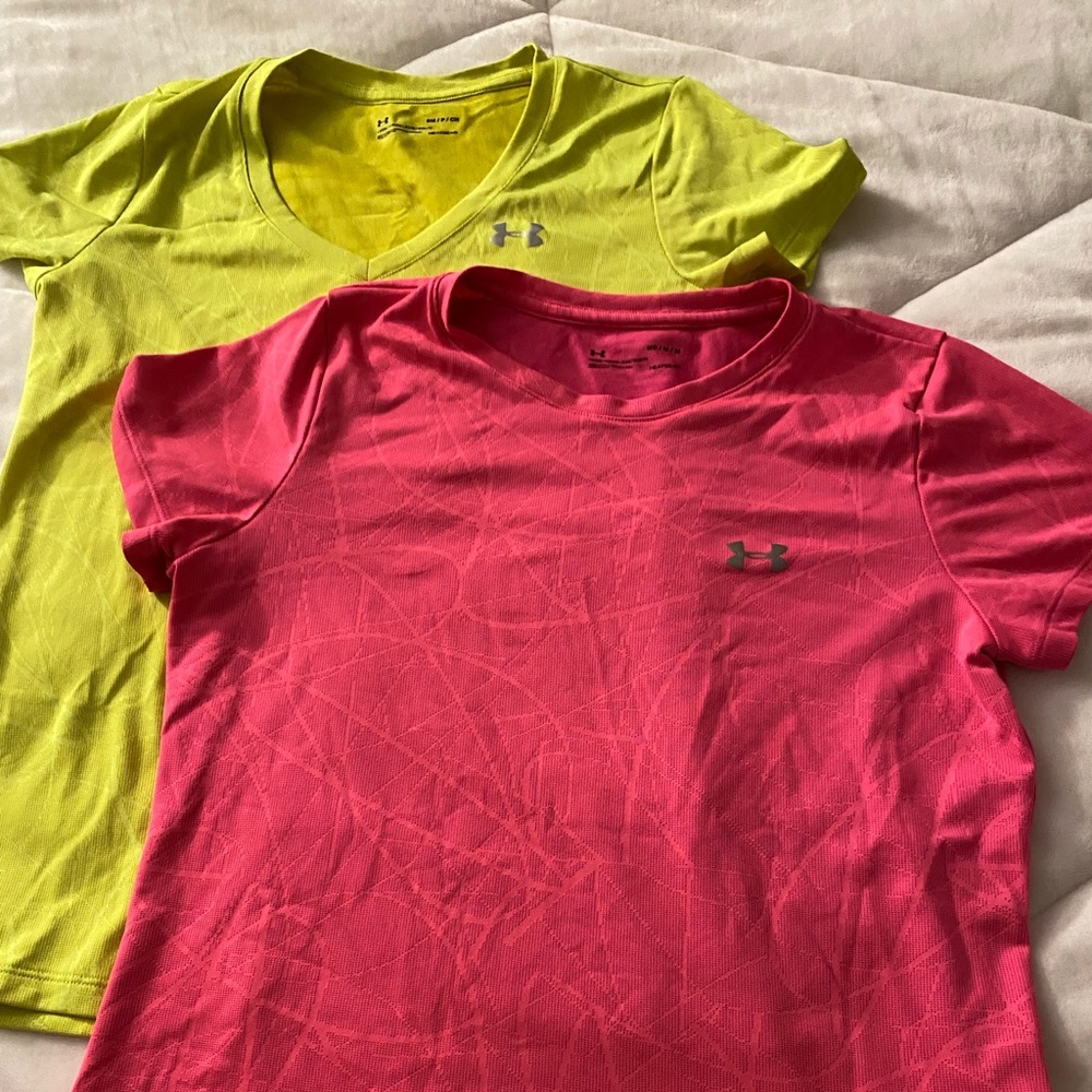 Under Armor Dri Fit tops. 2 for 20 or $12 each